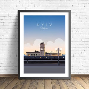 Kyiv Travel Print / Cartel de Ucrania /