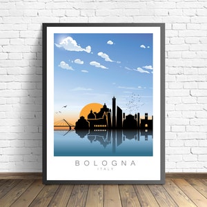 Bologna Travel Print , Italy Poster