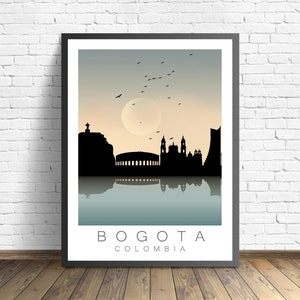 Bogota Travel Poster , Colombia Print