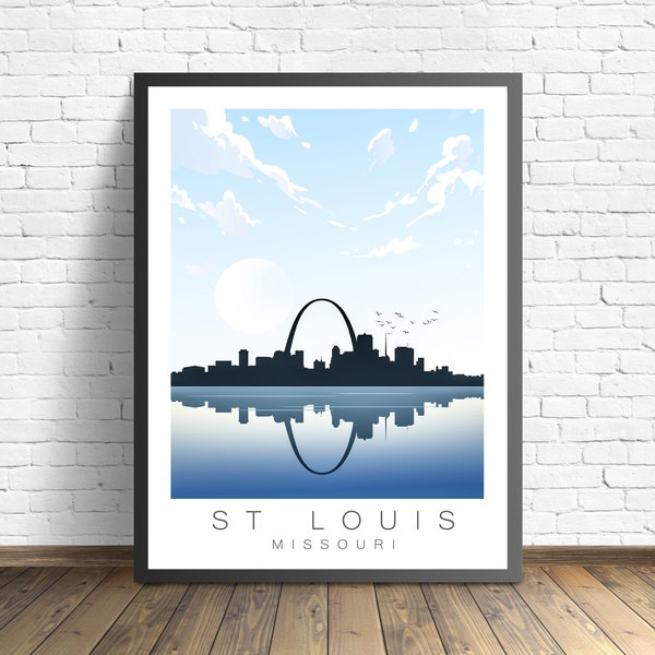 ST Louis Poster | Missouri Print | Travel Poster