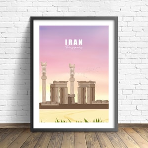 Iran Poster | Persepolis Print | Travel Poster