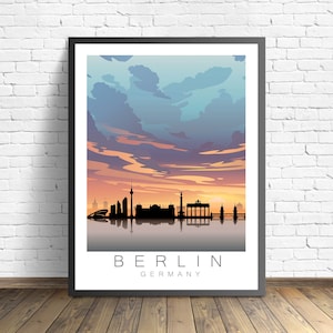 Berlijn Poster | Duitsland Print | Reizen Poste