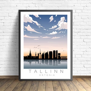 Tallinn Print , Estonia Poster , Travel Poster