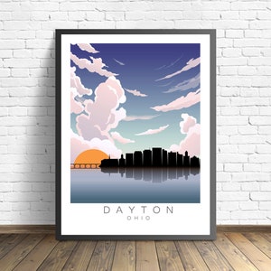 Dayton Travel Print  , Ohio Poster