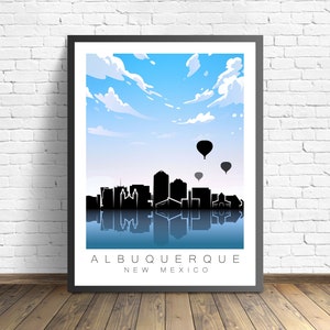 Albuquerque Poster | New Mexico Print | Travel Poster