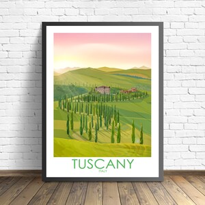 Tuscany travel print | Florence Poster | Italy Art Print