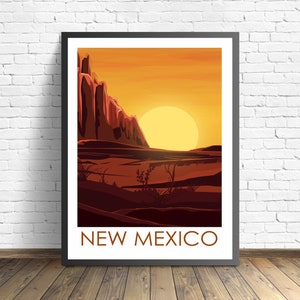 New Mexico Travel Print  , Santa fe Poster