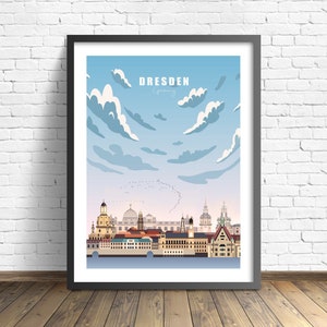 Dresden Travel  Print , Germany Poster
