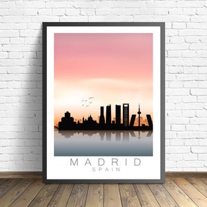 Madrid Travel Poster | Spain Print