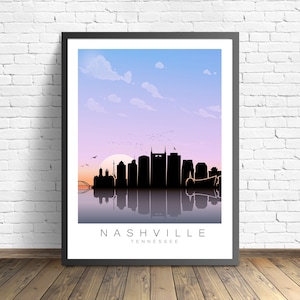 Nashville Travel Poster , Tennessee  Print