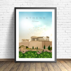 Athen Poster | Griechenland Print | ReisePoster