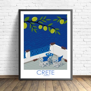 Crete Travel Print | Greece Poster