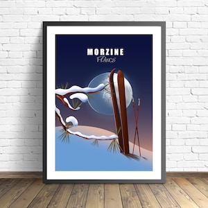 Impresión de morzine Ski Resort , Francia Cartel