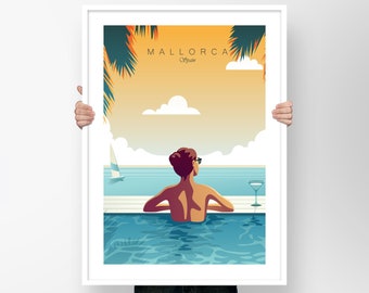 Mallorca Poster | Majorca  print | Spain Art Print