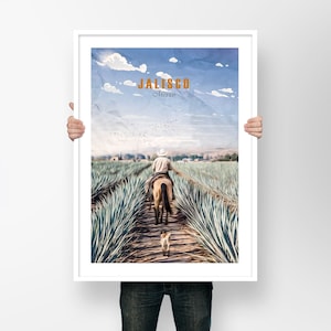 Jalisco Poster , Mexico Print , Travel Poster