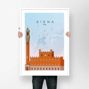 Siena Travel Print  , Italy Poster