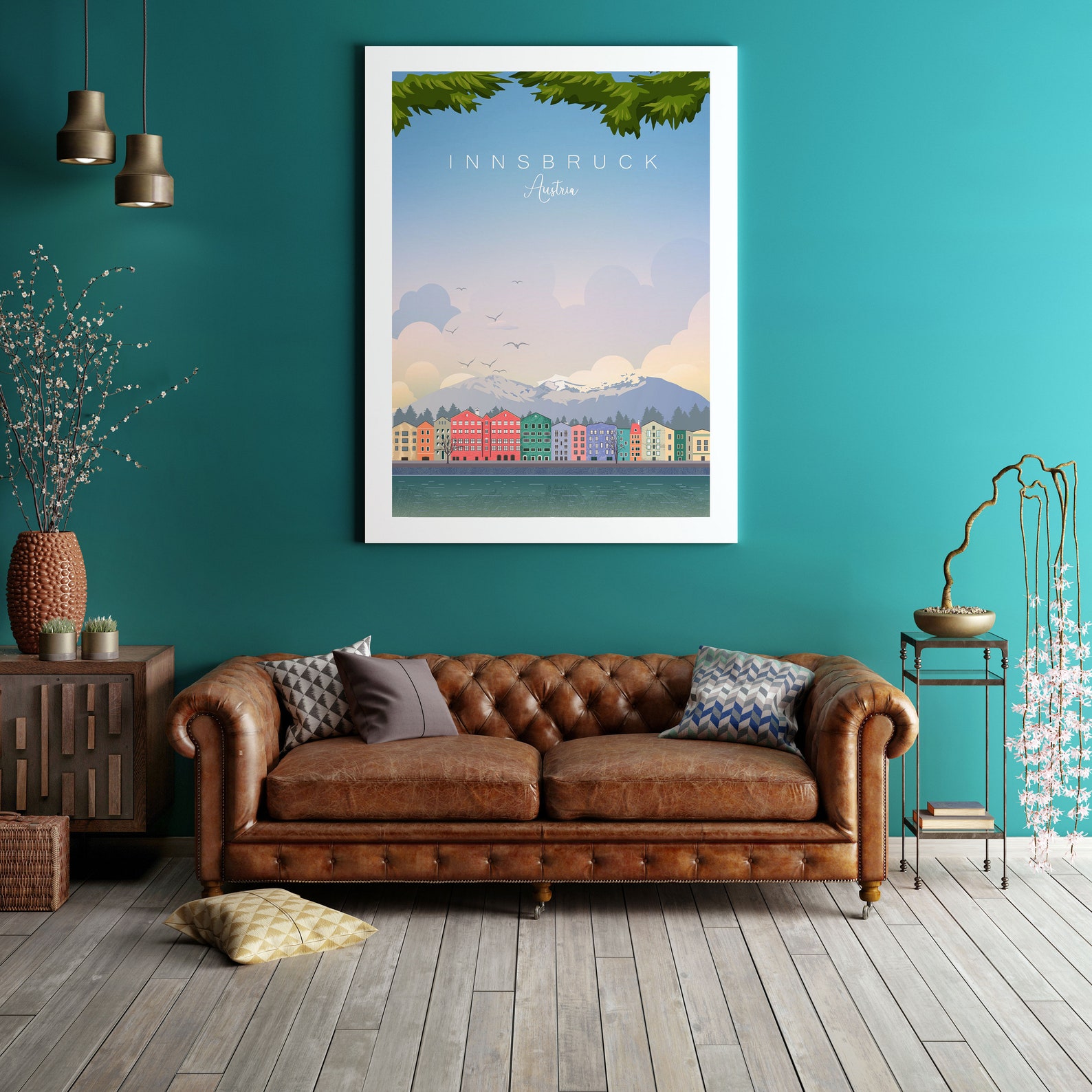 Innsbruck Poster Austria Print Travel Poster - Etsy