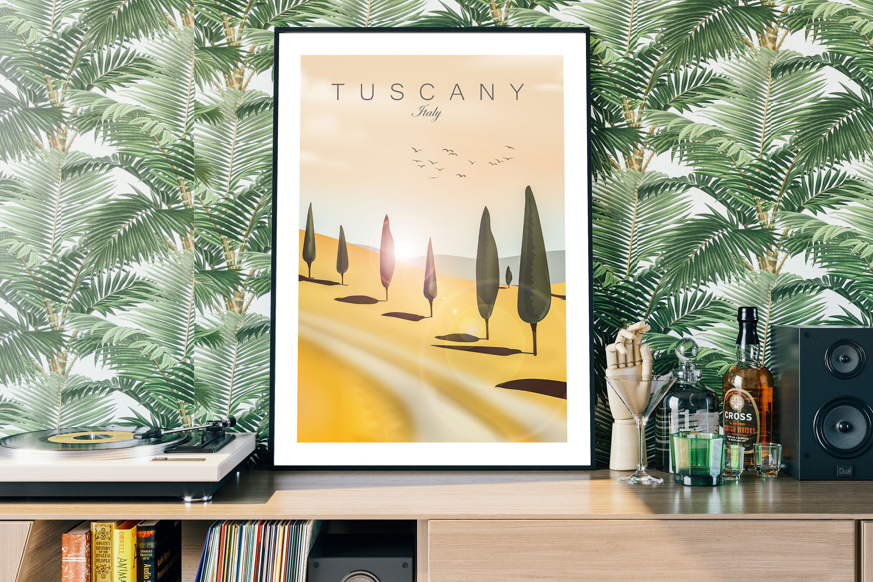 Impresin de viaje a la Toscana , Cartel de Italia , Florencia arte ...