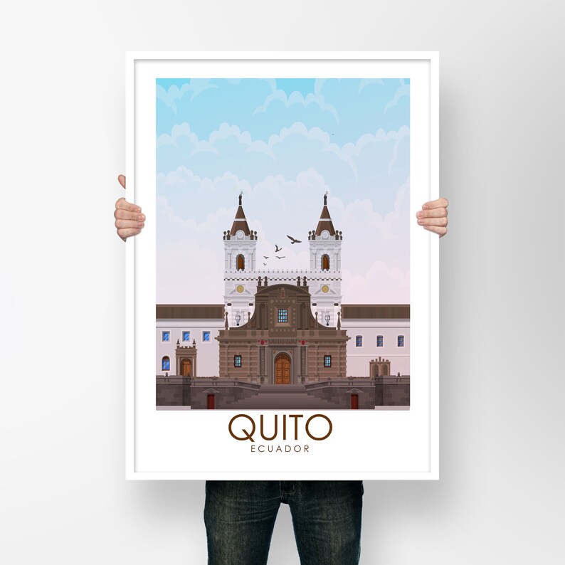 Quito Print Equador Poster Travel Poster Etsy