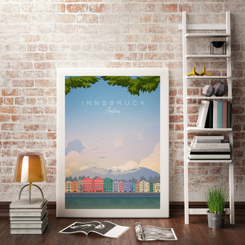 Innsbruck Poster Austria Print Travel Poster - Etsy