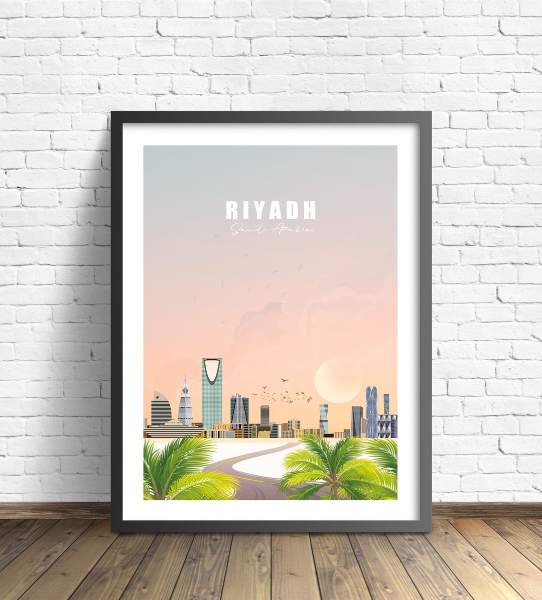 Riyadh Travel Poster , Saudi Arabia Print - Etsy