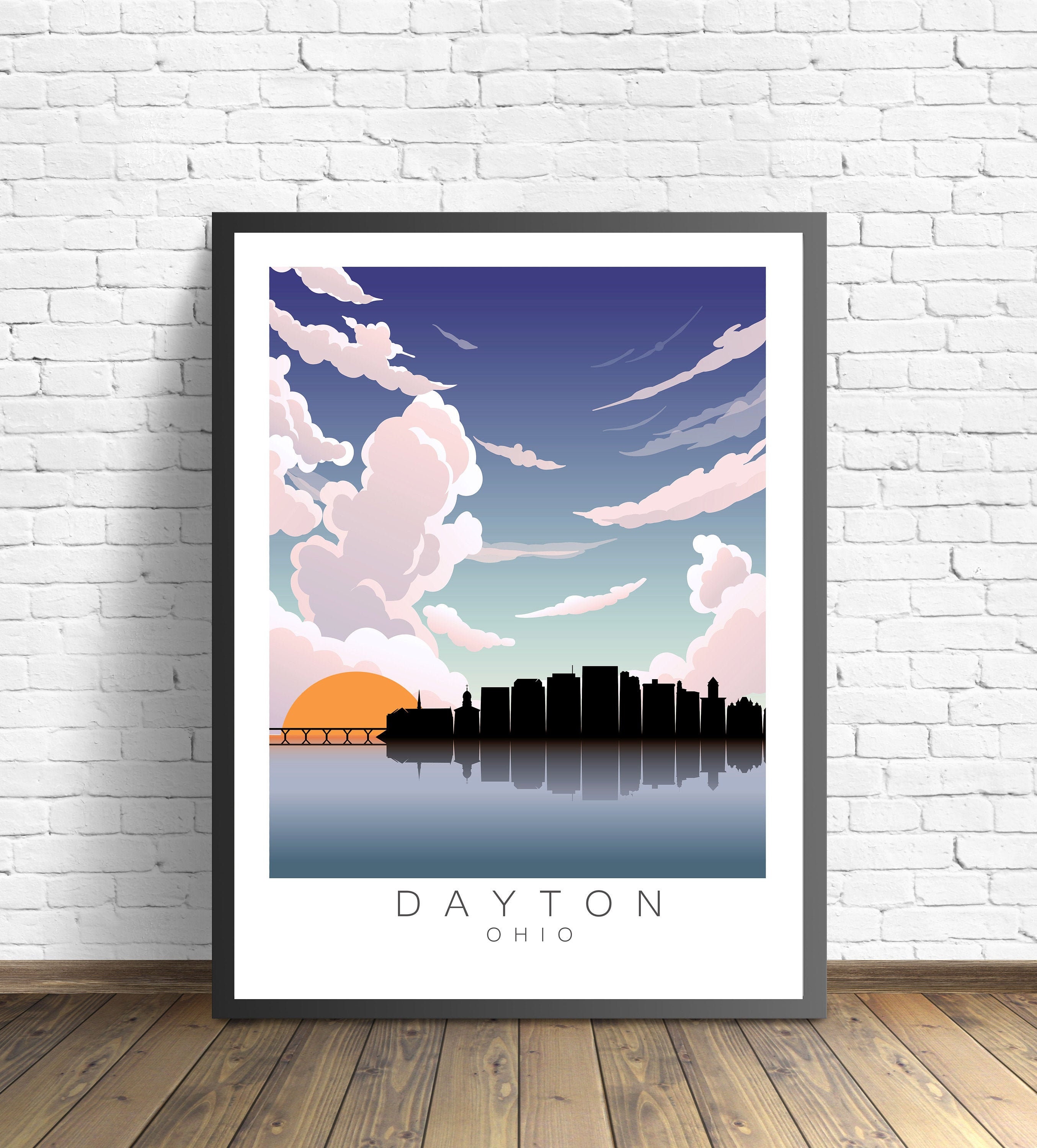 Dayton Travel Print Ohio Poster