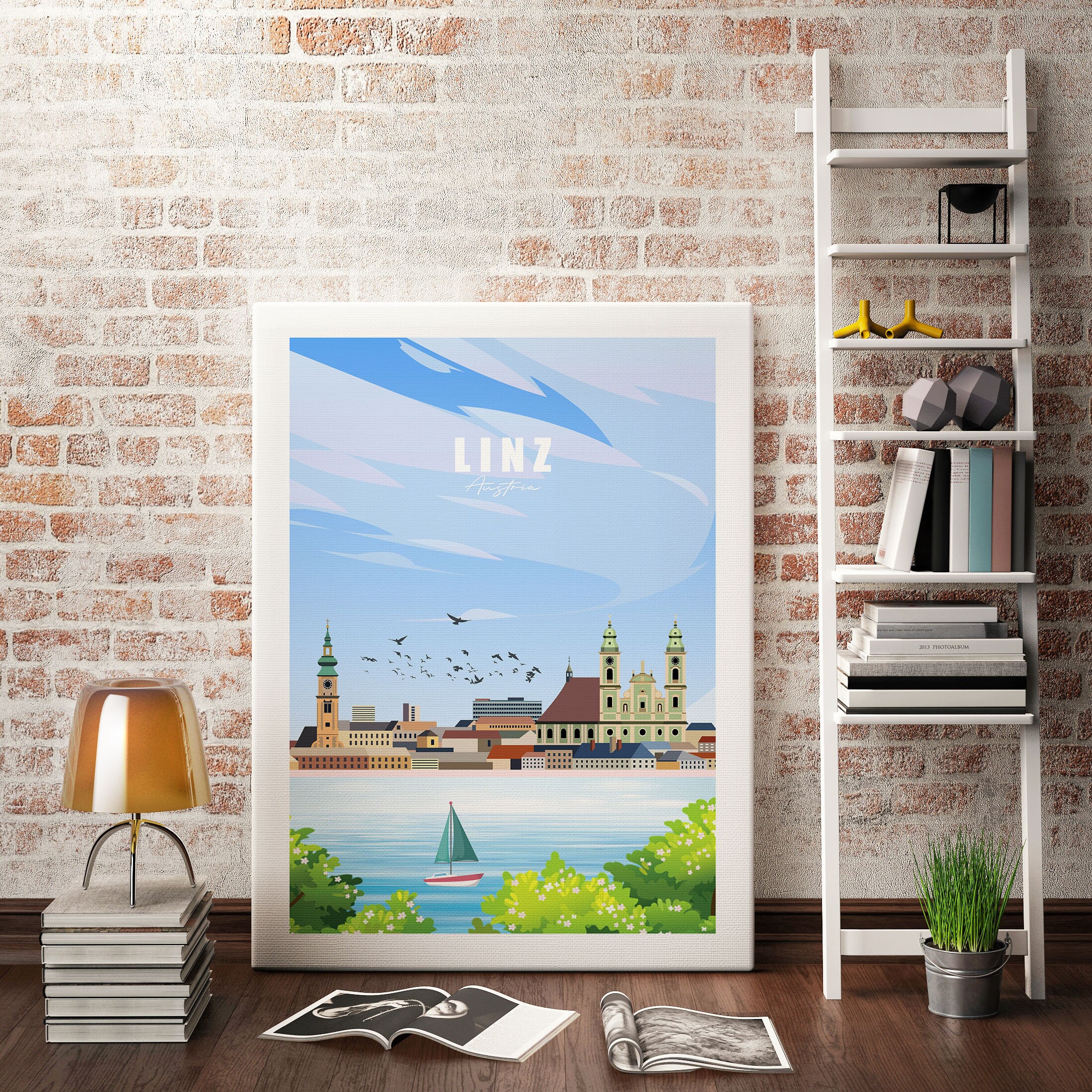 Linz Poster Austria Print Travel Poster - Etsy