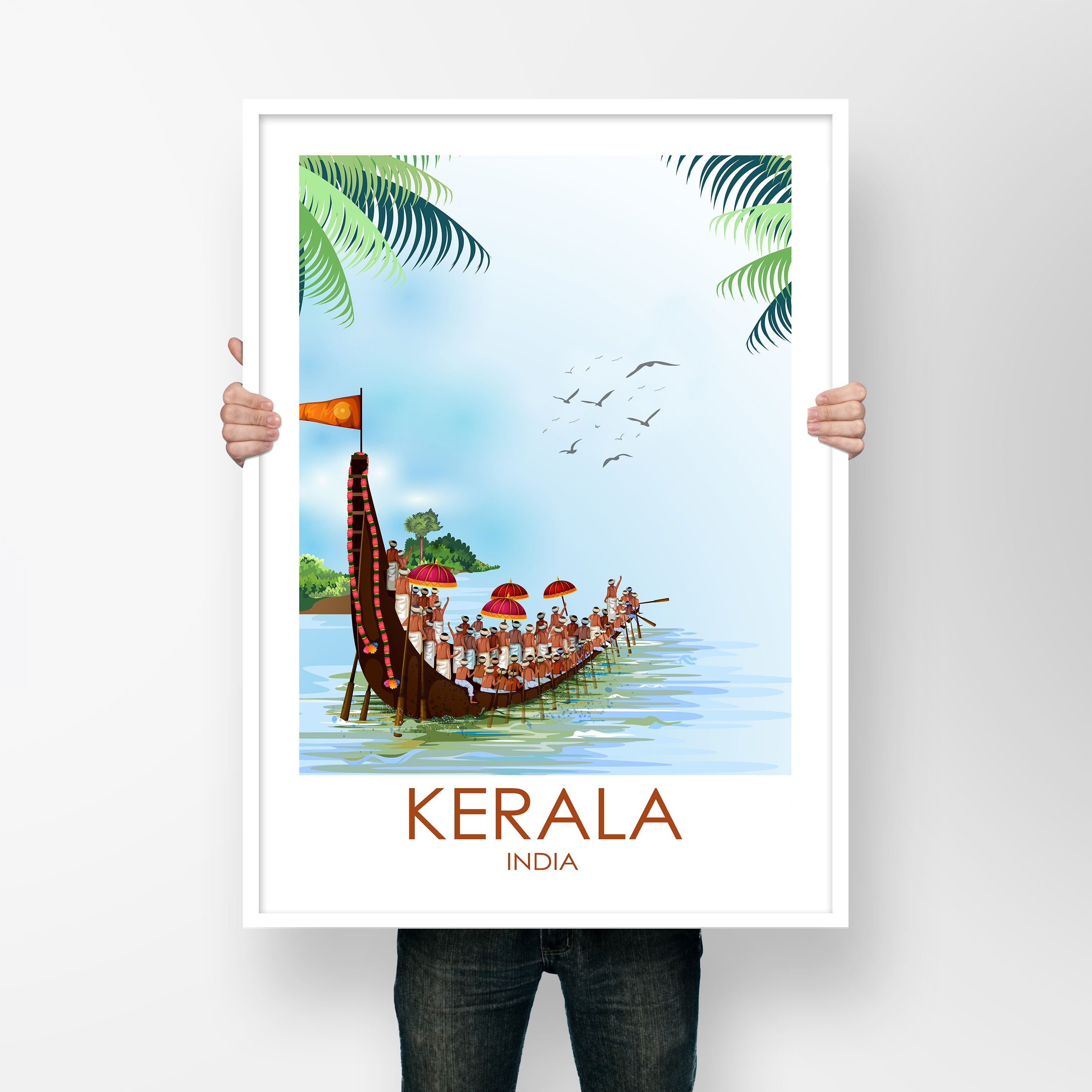 kerala travel poster
