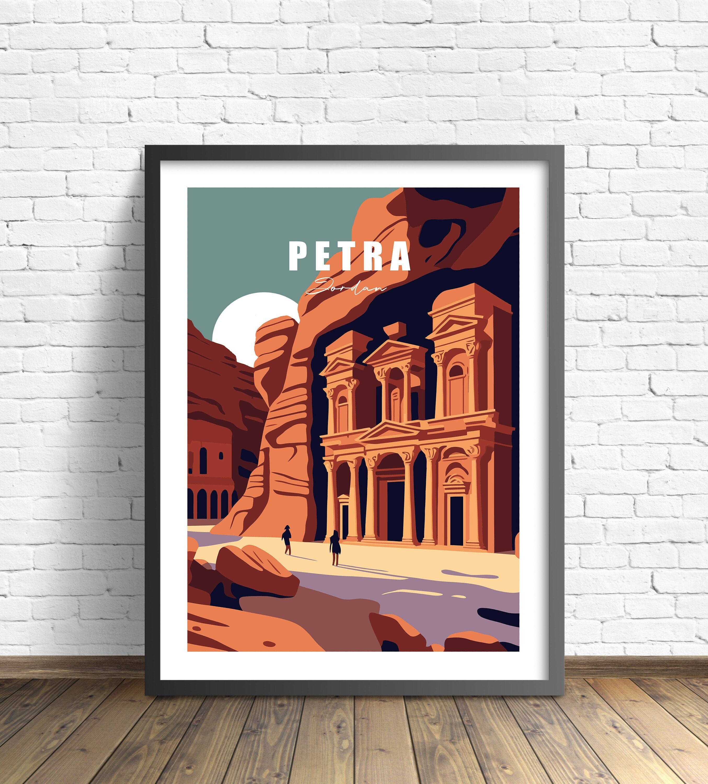 Petra Travel Poster , Jordan Print