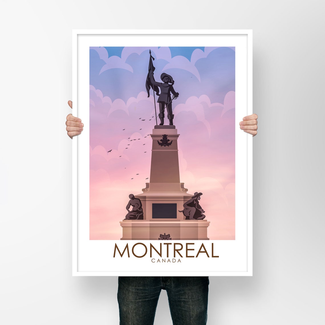 Montreal Canada travel print Montreal travel poster Etsy