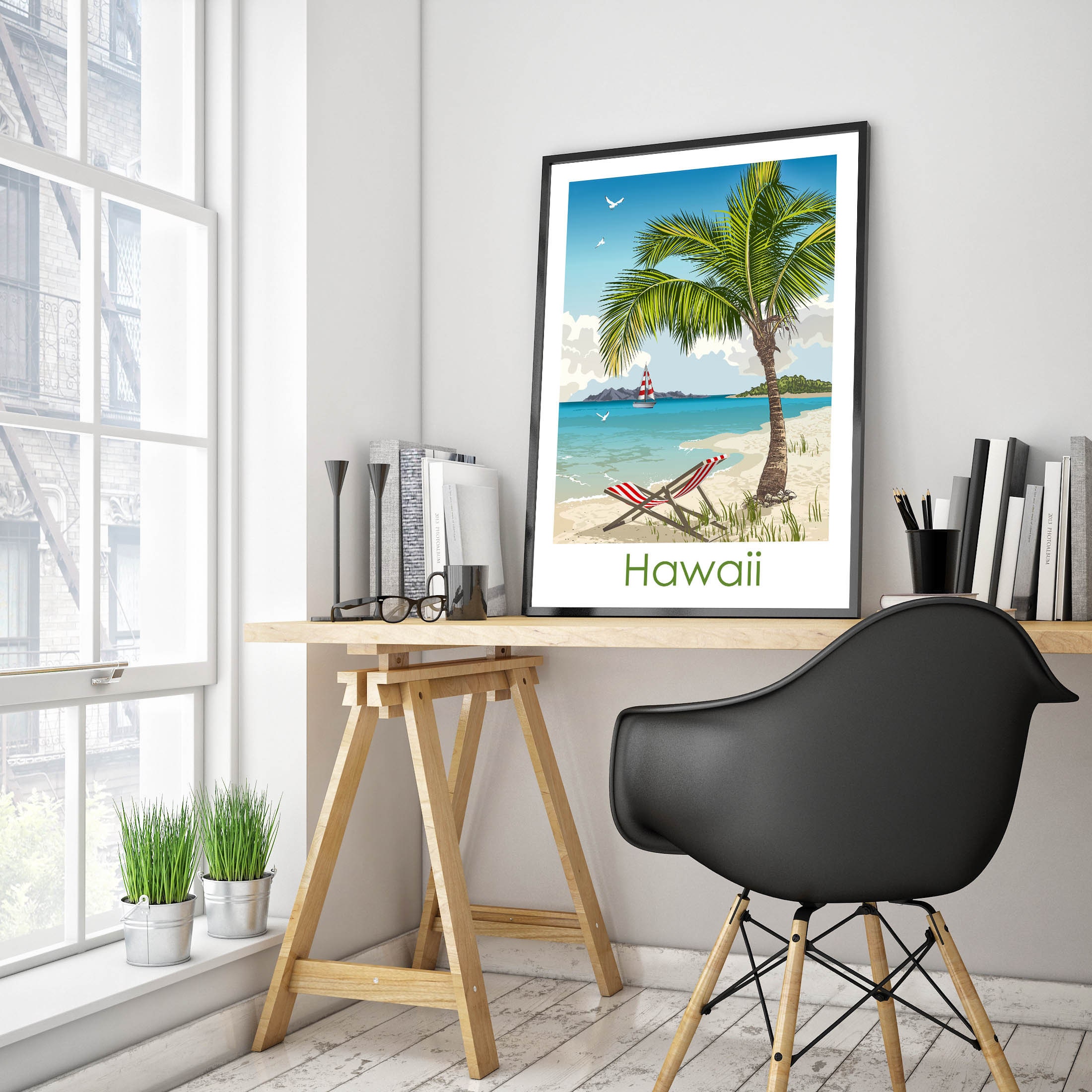 Hawaii Travel Print Hawaii Poster - Etsy
