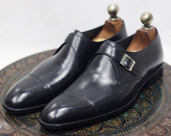 Regalos para él Zapatos de correa de monje de cuero puro hechos a mano para hombres Zapatos Zapatos para hombre Zapatos 
