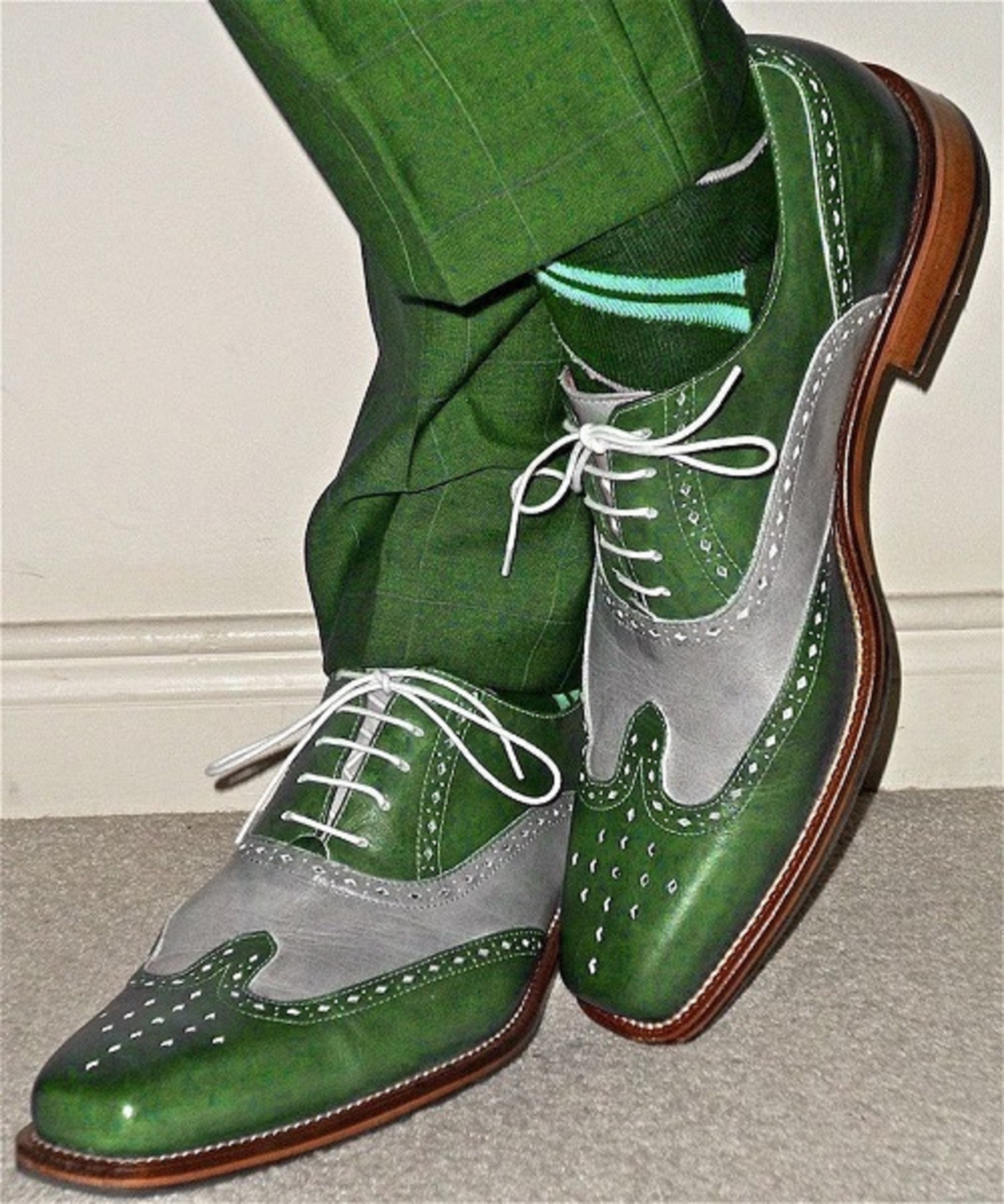 green dress shoes for sale