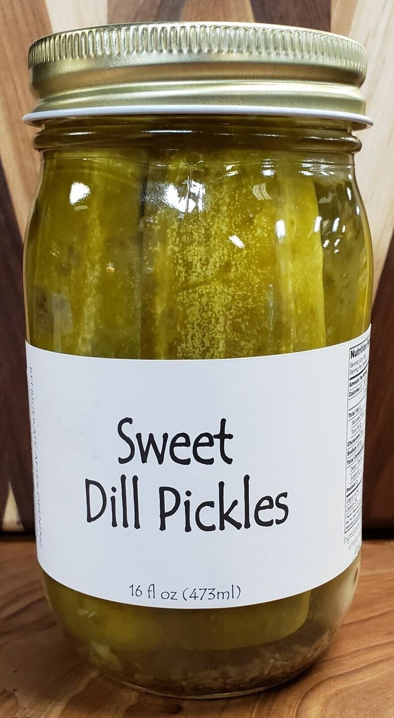 Amish Pickles 5 Flavors Etsy