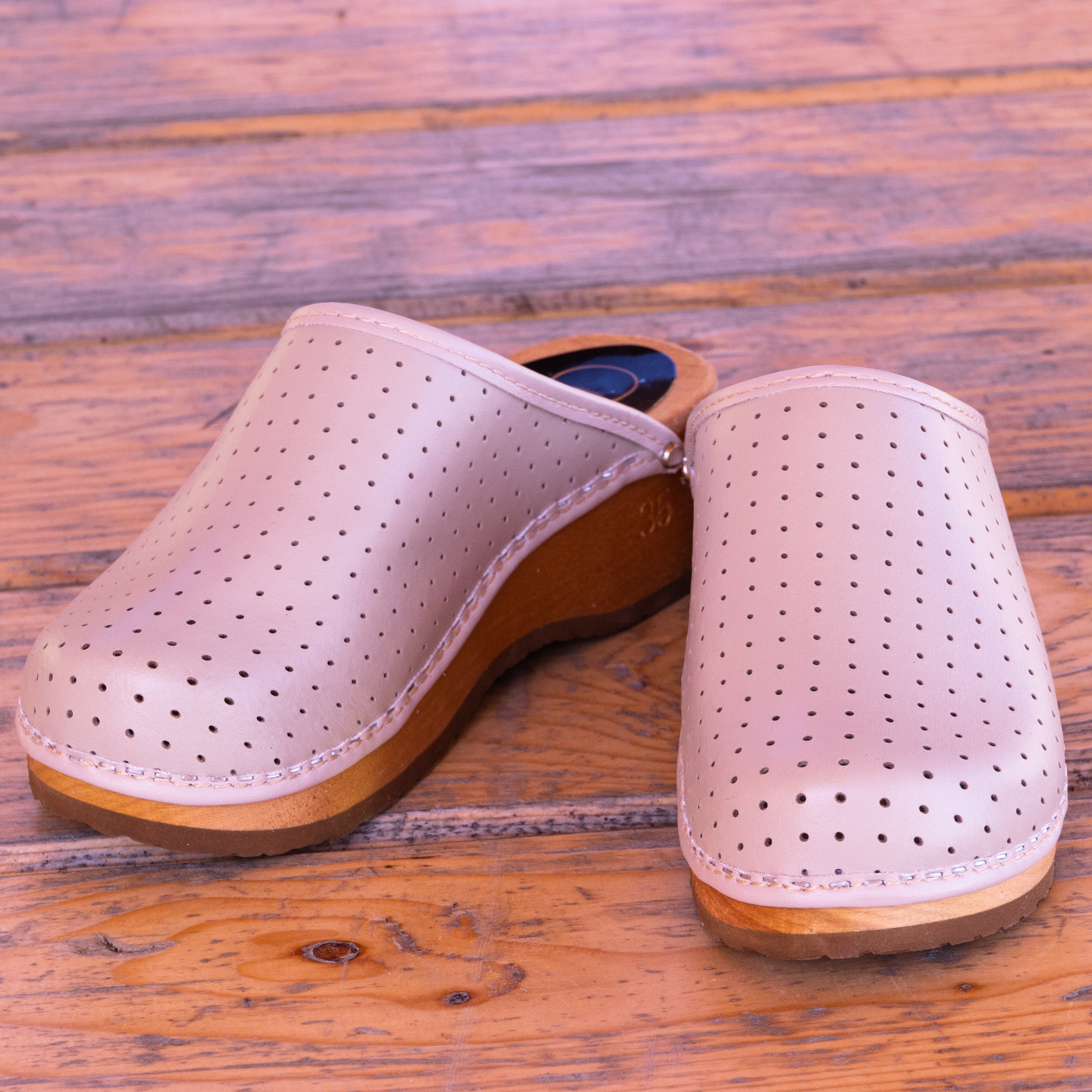 Comfortable Beige Health Clogs Women's Wooden Clogs With - Etsy Sweden