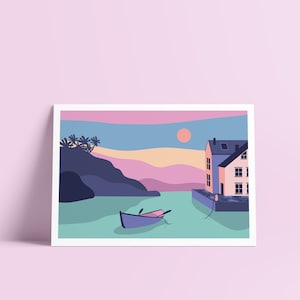 Illustration imprimée BORD DE LAC