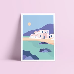 Illustration imprimée PAYSAGE GREC