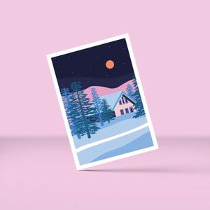 Carte postale NEIGE