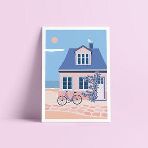 Gedrukte illustratie FIETSRIT