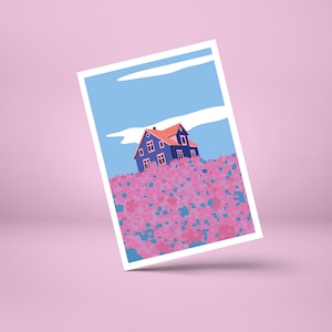 Carte postale MAISON BLEUE