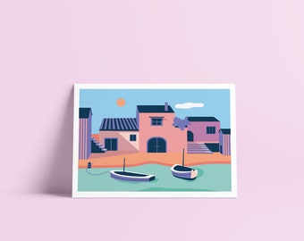 MALLORCA gedruckte Illustration