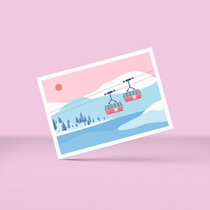 Carte postale TÉLÉSIÈGES