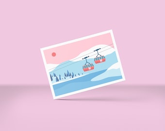 Postcard CHAIRLIFTS