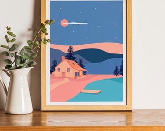 Printed illustration CHALET