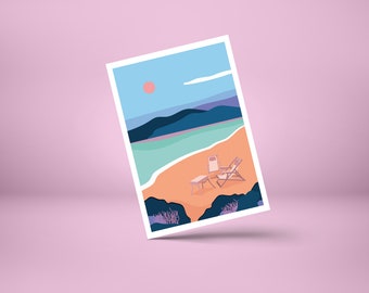 Postcard THE BEACH