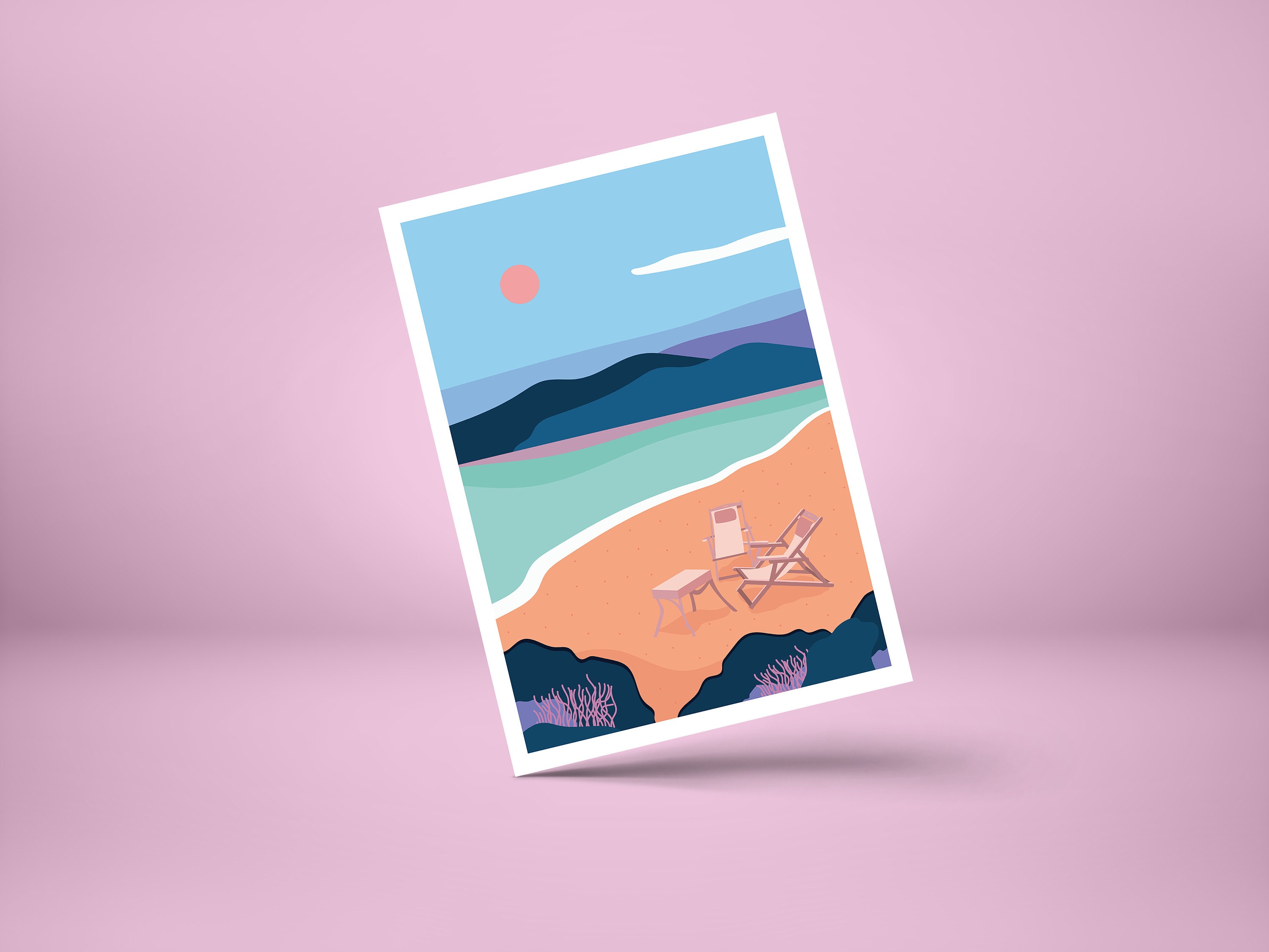 Carte postale La plage – SWELLE