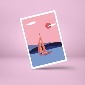 Carte postale VOILIER