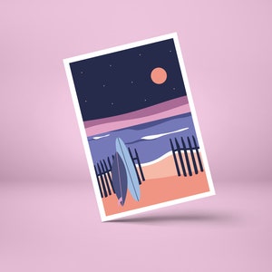 Postkarte SURF
