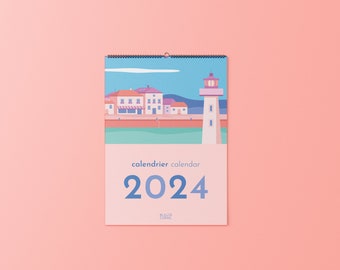 2024 wall calendar + 1 postcard