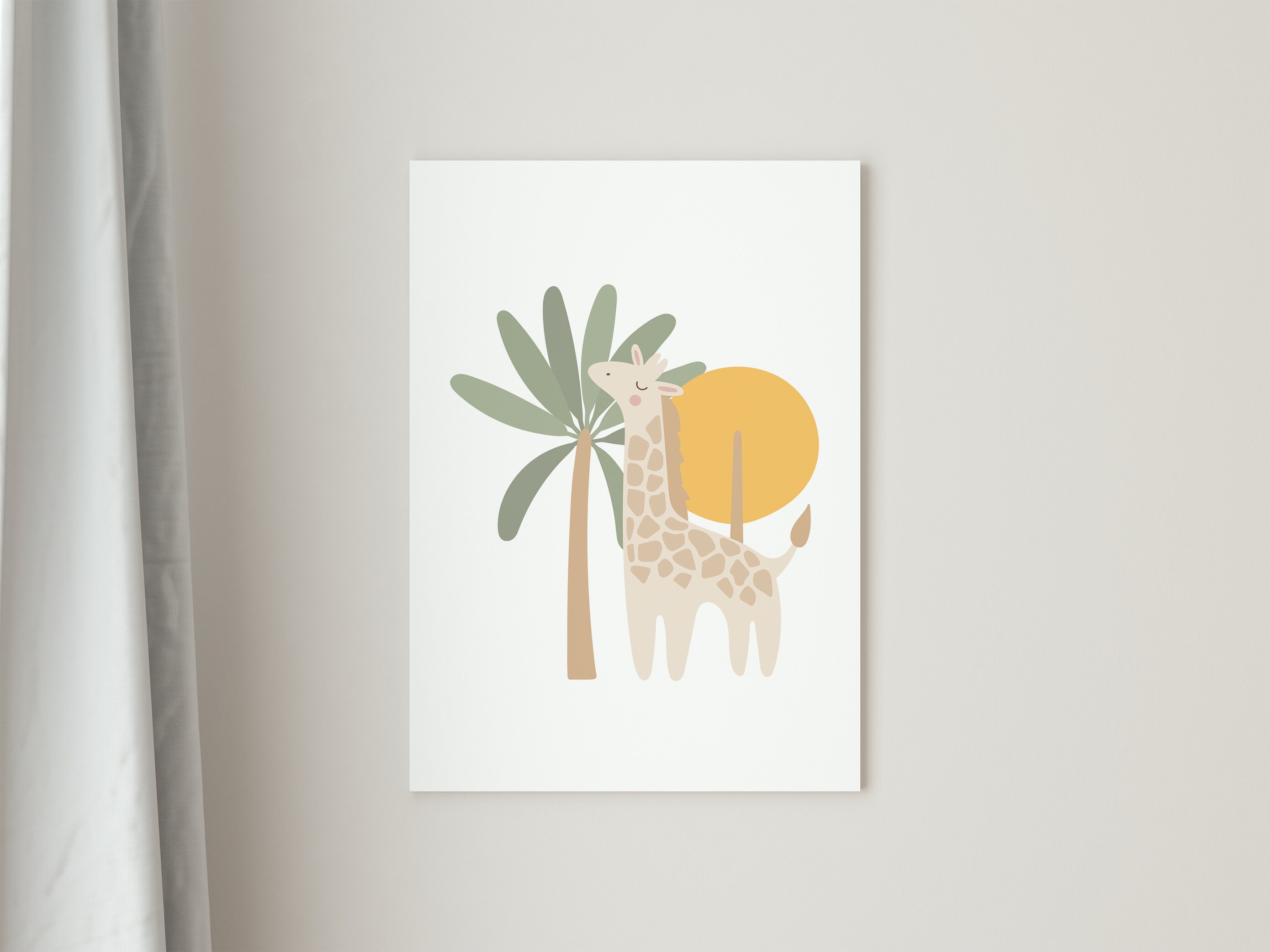 Kinderzimmer Giraffe Print Safari Kinderzimmer Kunst Tier | Etsy